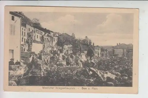 F 55110 DUN SUR MEUSE, 1.Weltkrieg, Zerstörungen1915, Deutsche Feldpost