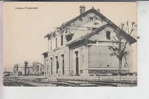 F 51220 LOIVRE, Bahnhof La Gare Station - Zerstörungen 1.Weltkrieg
