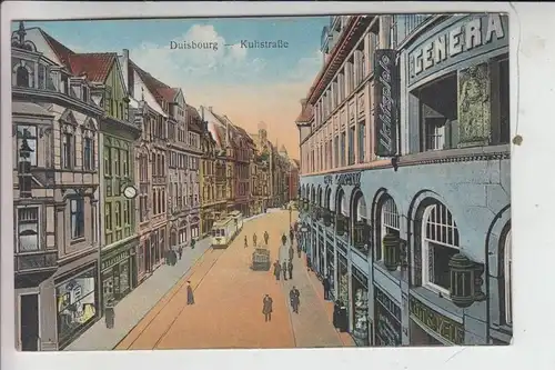 4100 DUISBURG, Kuhstrasse, Strassenbahn - Tram, 1924