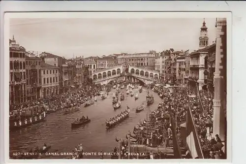 I 30100 VENEZIA / VENEDIG, Canal Grande, Ponte di Rialto a Regata 1936