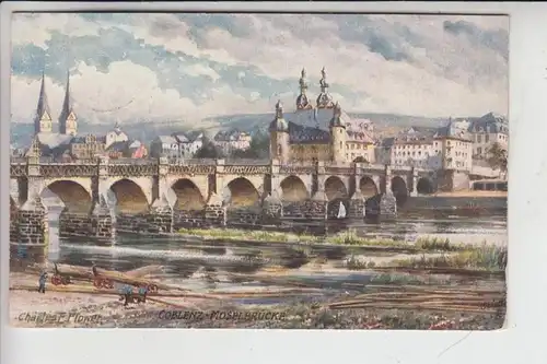 KÜNSTLER - ARTIST - CHARLES FLOWER - COBLENZ Moselbrücke Serie 197 B