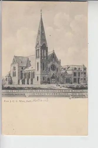 NL - NOORDHOLLAND - TEXEL - DEN HOORN, 1917, Kerk van der h. Antonius van Padua, Militärpost