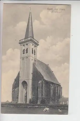 NL - NOORDHOLLAND - TEXEL - DEN HOORN, 1916 Kerk, Militärpost