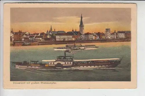 BINNENSCHIFFE - "PRINZ HEINRICH" auf dem Rhein vor Düsseldorf 1926