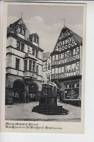 5550 BERNKASTEL - KUES, Rathaus mit St.Michael Brunnen