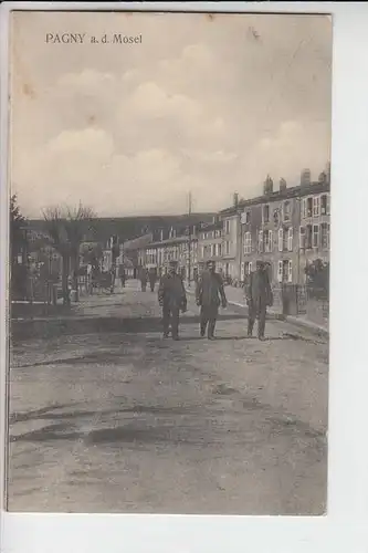 F 54530 PAGNY SUR MOSELLE, 1.Weltkrieg Strassenansicht 1915