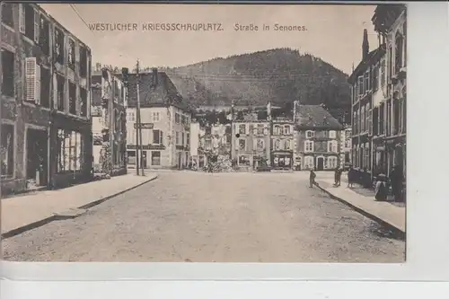 F 88210 SENONES, Strasse in Senones, 1.Weltkrieg Zerstörungen