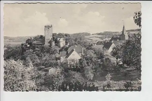 4320 HATTINGEN - BLANKENSTEIN, Ortsansicht mit Burg 1961