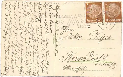 BOTANIK - PILZE - Mushrooms - Funghi - Champinons - Glückwunschkarte1936