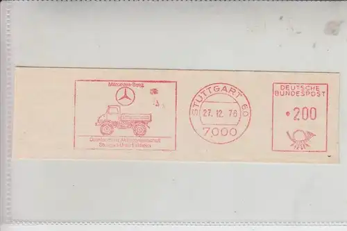 AUTO - LKW - UNIMOG Mercedes-Benz,Stuttgart 1978, Freistempler