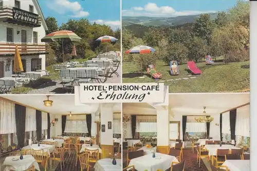 5920 BAD BERLEBURG - LAIBACH, Hotel-Pension-Cafe "Erholung", Klapp-Karte