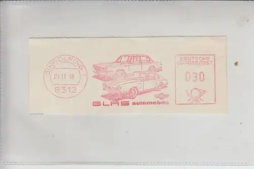 AUTO - GLAS Automobile Dingolfing Freistempler 1966