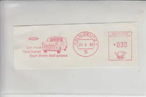 AUTO - FORD Transporter Köln-Deutz - Freistempler 1966