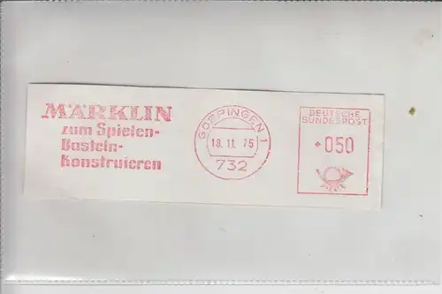 SPIELZEUG - EISENBAHN - MÄRKLIN, Freistempler Göppingen 1975