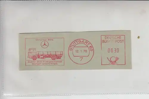 AUTO - LKW - Mercedes-Benz, Stuttgart 1970, Freistempler