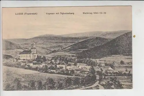 F 88490 LUSSE, Ortsansicht 1916, 1.Weltkrieg, Deutsche Feldpost
