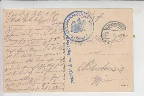 F 88490 LUSSE, Ortsansicht 1916, 1.Weltkrieg, Deutsche Feldpost