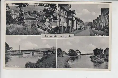 3509 MORSCHEN - NEUMORSCHEN an der Fulda, Mehrbildkarte, Briefmarke fehlt