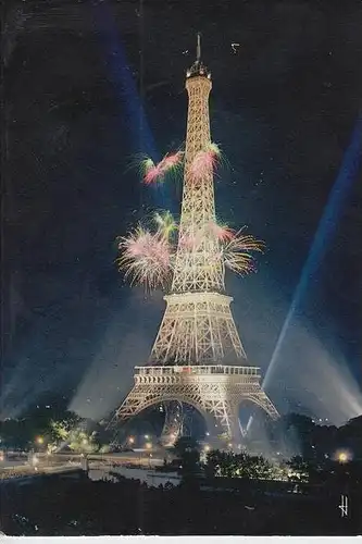 F 75000 PARIS - TOUR EIFFEL - Eiffelturm 80 Jahr Feier - 80 ans