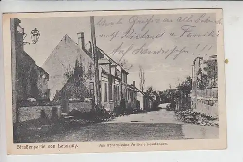 F 60310 LASSIGNY, Strassenpartie in Lassigny, von franz.Artillerie beschossen, Zerstörungen 1.Weltkrieg 1915