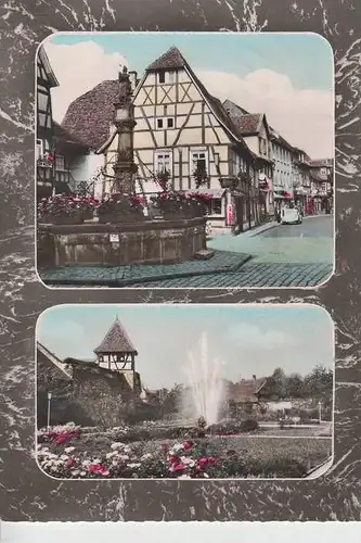 6120 MICHELSTADT, Malerwinkel-Stadtgarten 1962, kl.Einriss