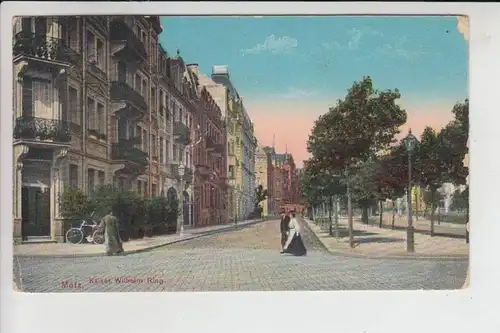 F 57000 METZ, Kaiser Wilhelm Ring, Rand min. berieben, 1915, Deutsche Feldpost