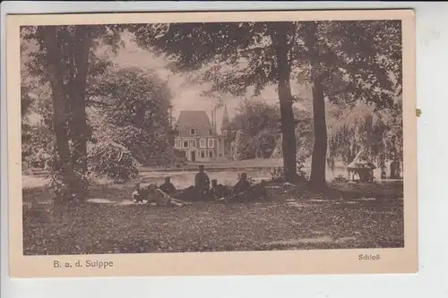 F 51110 BOULT - Sur - SUIPPE, Suippe, Schloß, Deutsche Soldaten
