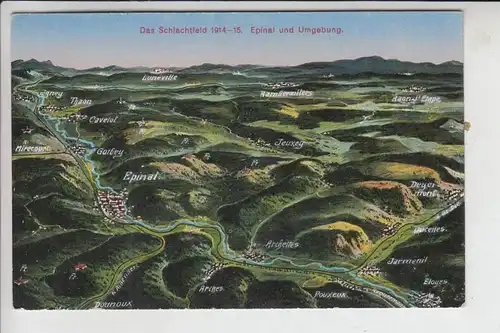F 88000 EPINAL & Umgebung, Schlachtfeld 1914-15, 1.Weltkrieg