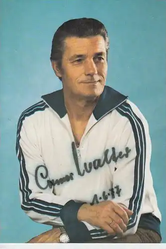 SPORT - FUSSBALL - OTTMAR WALTER Weltmeister 1954, Original-Autogramm 1977