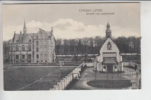 5400 KOBLENZ - LÜTZEL, Mariahilf - und Josephinenstift, 1918