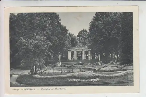 F 67500 HAGUENAU / HAGENAU, Gefallenen-Denkmal 1941, Deutsche Feldpost