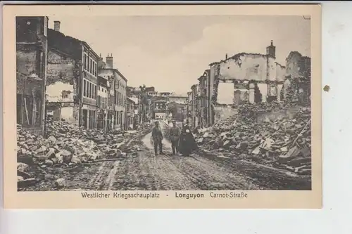 F 54260 LONGUYON, Zerstörungen 1.Weltkrieg Rue Carnot
