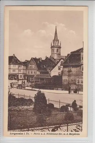 0-5820 LANGENSALZA, Partie a.d. Mühlhäuser-Str. & Bergkirche