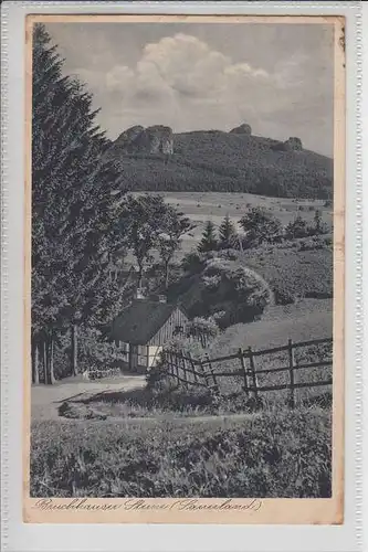 5787 OLSBERG - BRUCHHAUSEN, Bruchhauser Steine 1939, Landpost-Stempel Wiemeringhausen üb. Bestwig