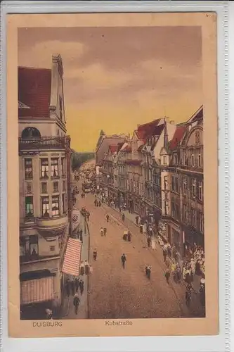 4100 DUISBURG, Kuhstrasse 1921, belg. Militärpost