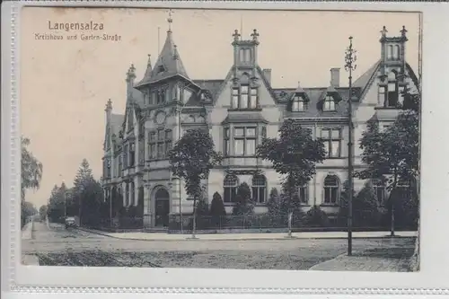 0-5820 LANGENSALZA, Kreishaus & Garten-Strasse 1925