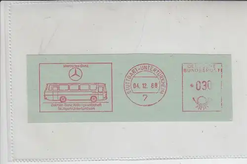 AUTO - MERCEDES - BENZ Werbestempel OMNIBUS 1968