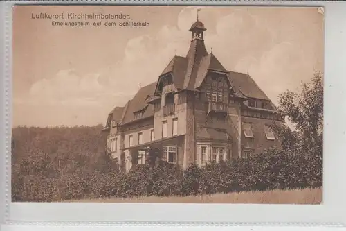 6719 KIRCHHEIMBOLANDEN, Erholungsheim auf dem Schillerhain 1921