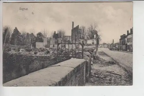 F 08300 RETHEL, Ortsansicht, 1.Weltkrieg, Feldpost