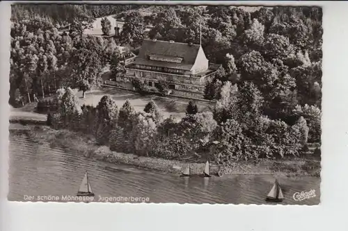 4773 MÖHNESEE, Jugendherberge DJH, Luftaufnahme 1952