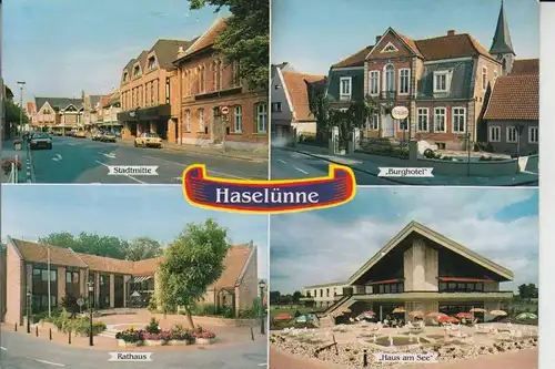 4473 HASELÜNNE, Mehrbildkarte, kl. Einriss