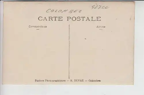 F 92700 COLOMBES - PHOTO CPA - Papier Photographiques R.Duvau Colombes