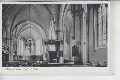 4443 SCHÜTTORF, Engl. ref. Kirche, Innenansicht 1953