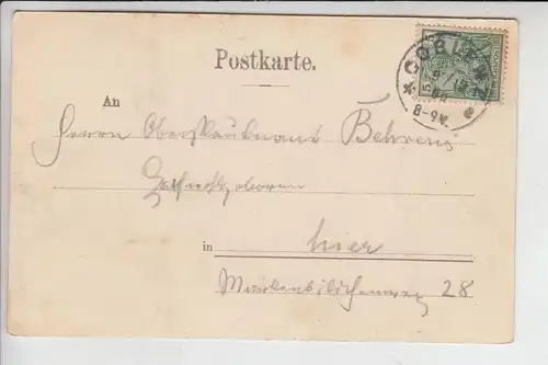 5400 KOBLENZ, Postgeschichte, 1900 Einkreisstempel