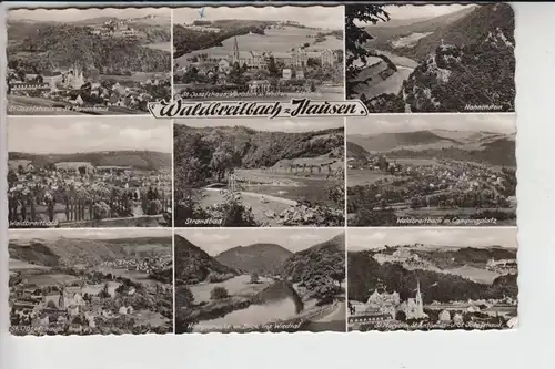 5454 WALDBREITBACH - HAUSEN, Mehrbildkarte 1960, Briefmarke fehlt teilweise