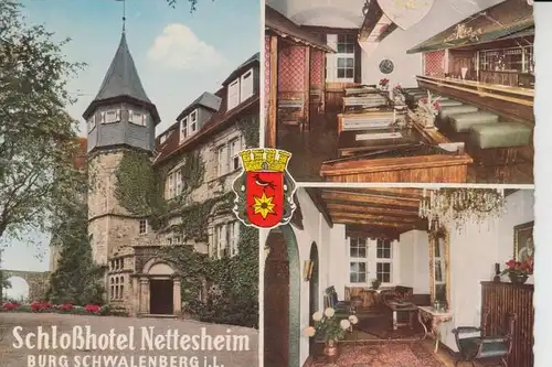 4938 SCHIEDER - SCHWALENBERG, Schloßhotel Nettesheim 196.., kl.Eckknick