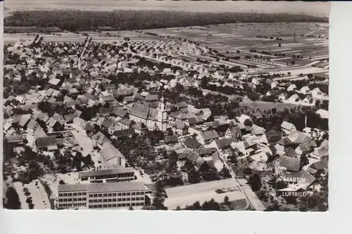 7601 SCHUTTERWALD bei Offenburg, Luftaufnahme ca. 1960, kl.Druckstelle