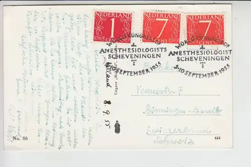 MEDIZIN - SONDERSTEMPEL - Anesthesiologists World Congress Scheveningen / NL 1955