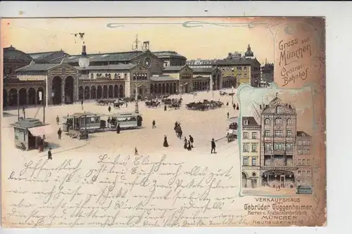 JUDAICA - Gebrüder Guggenheimer - Mode-Verkaufshaus München, Lithographie 1903