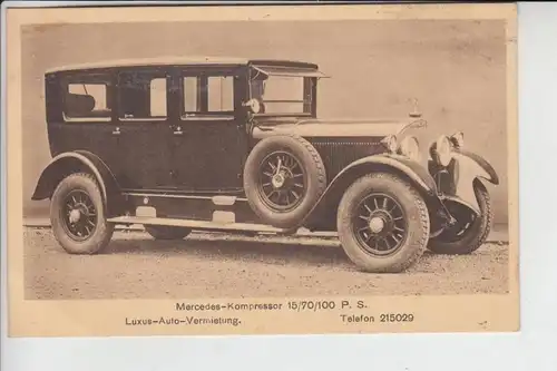 AUTO - MERCEDES BENZ Kompressor 15/70/100 PS